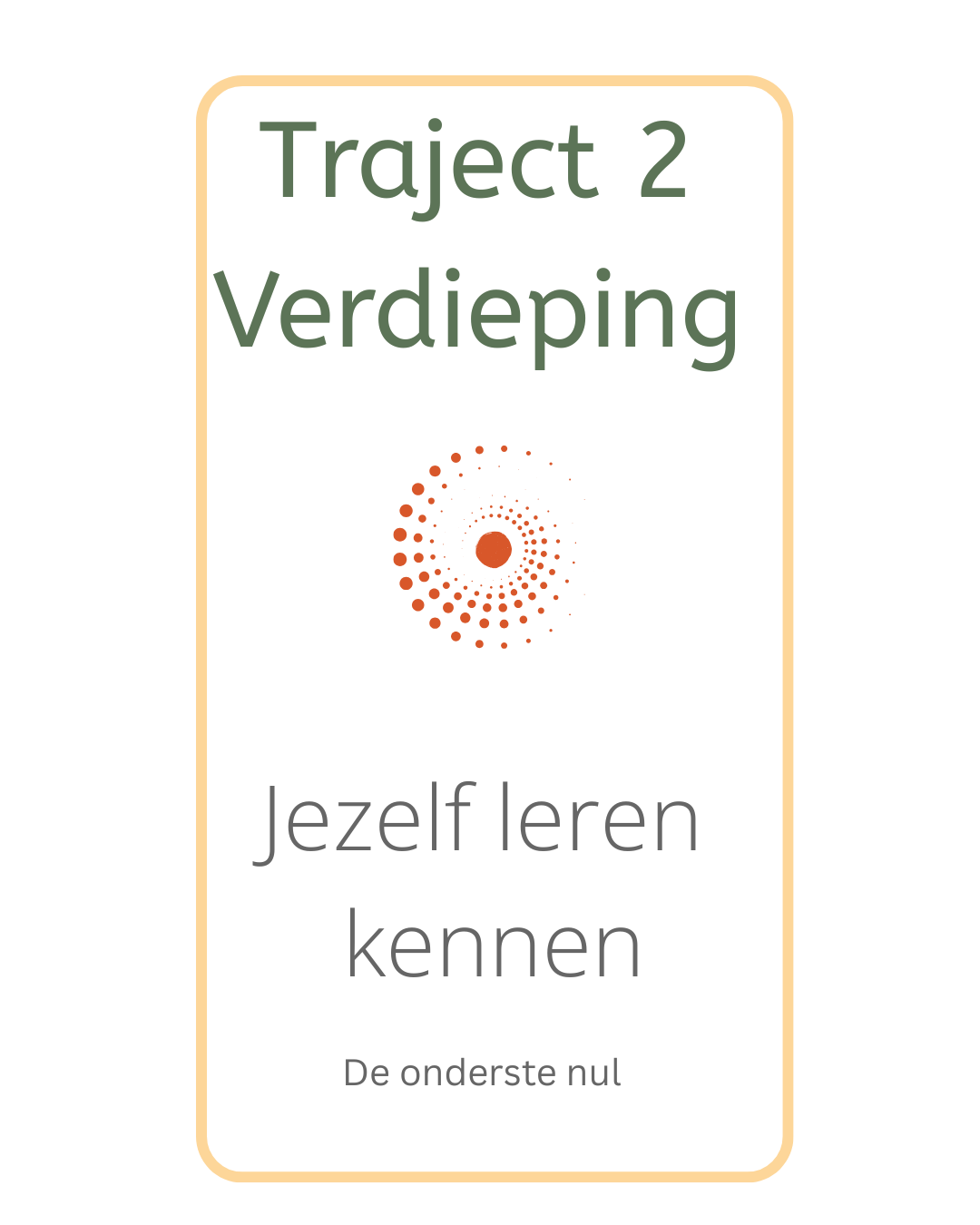 Traject 2 - Verdieping